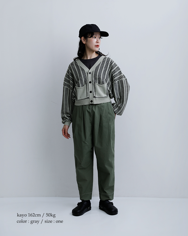 sneeuwコットン ウィンドウ カーディガン snw33-19