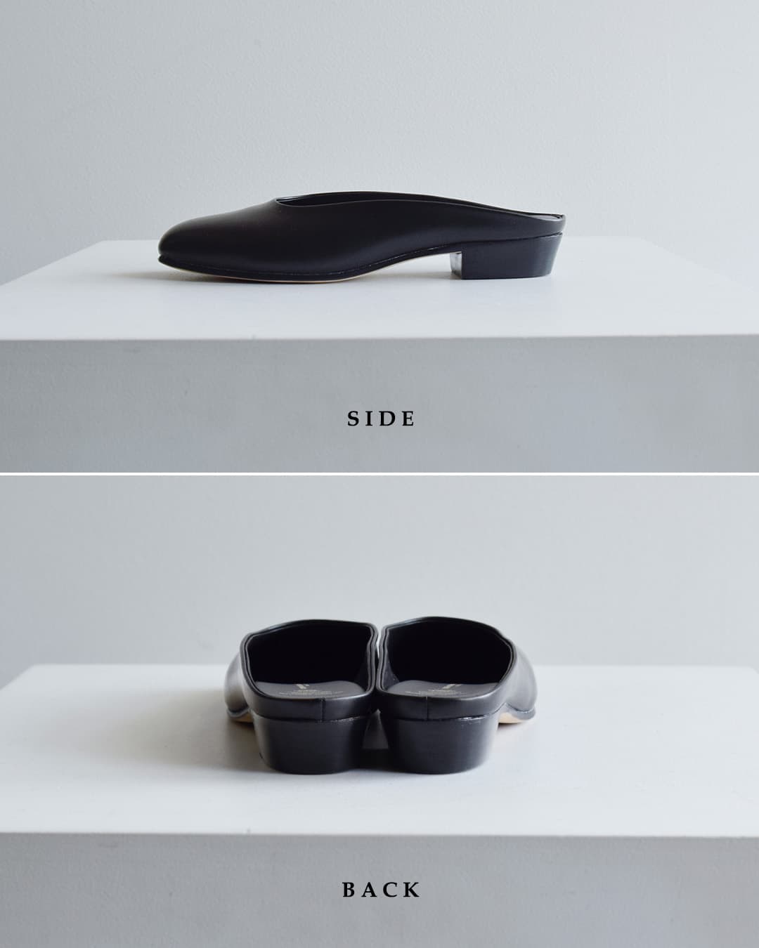 BEAUTIFUL SHOESキップレザー スクエア ミュール パンプス square-mule