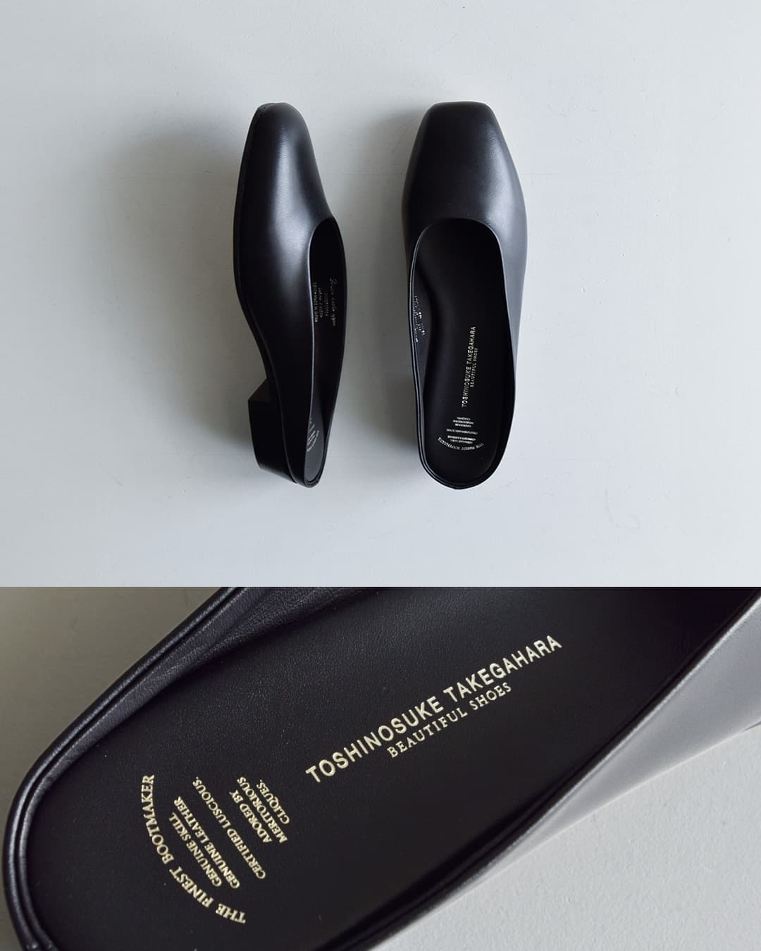 BEAUTIFUL SHOESキップレザー スクエア ミュール パンプス square-mule