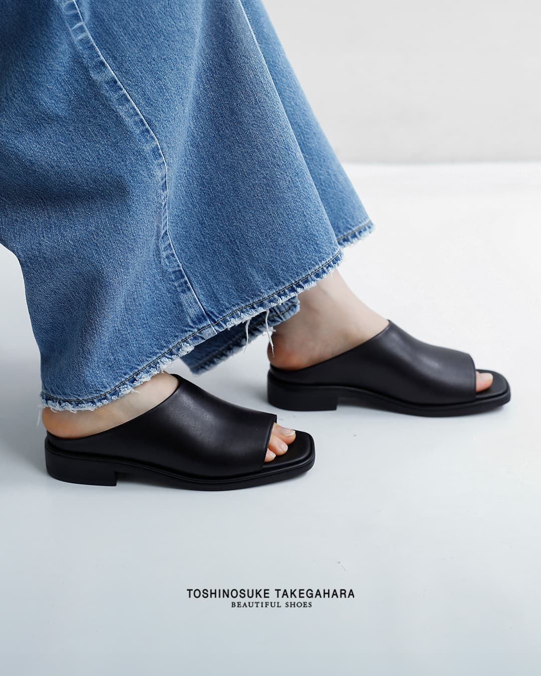 BEAUTIFUL SHOESステアレザー スクエアトゥ サンダル square-sandals