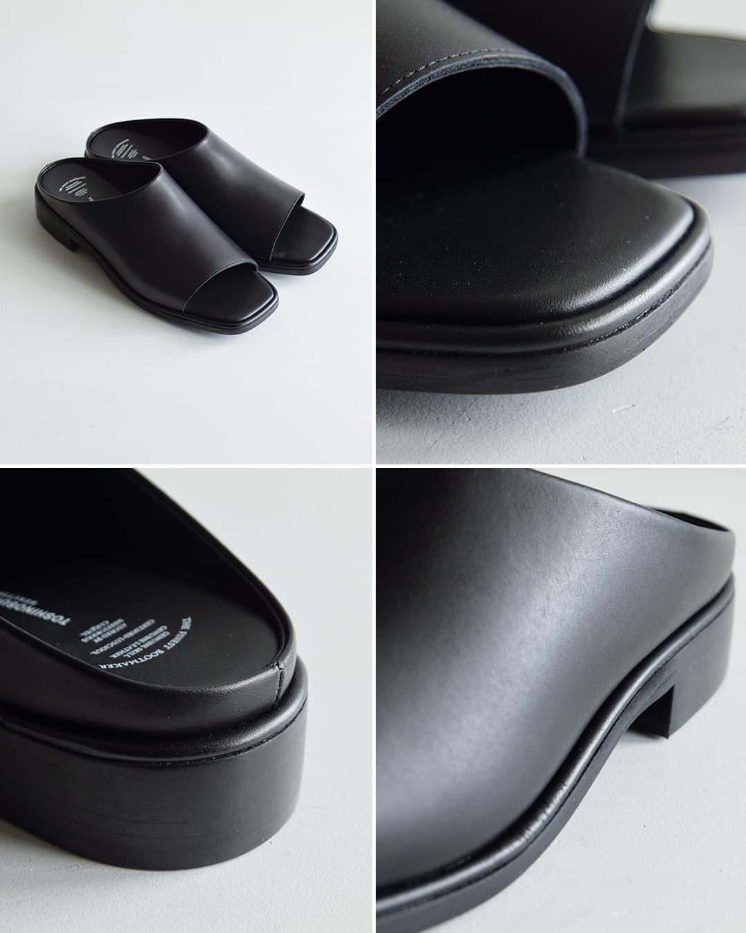 BEAUTIFUL SHOESステアレザー スクエアトゥ サンダル square-sandals