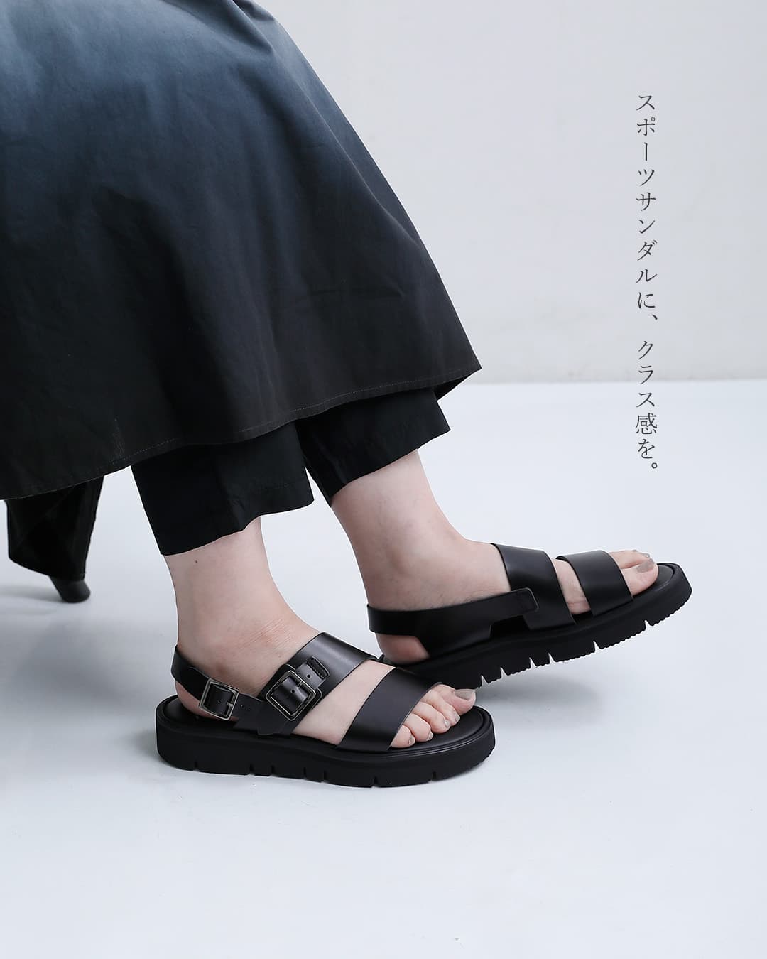 BEAUTIFUL SHOESステアレザー ビブラムソール SSベルト サンダル ss-beltsandals