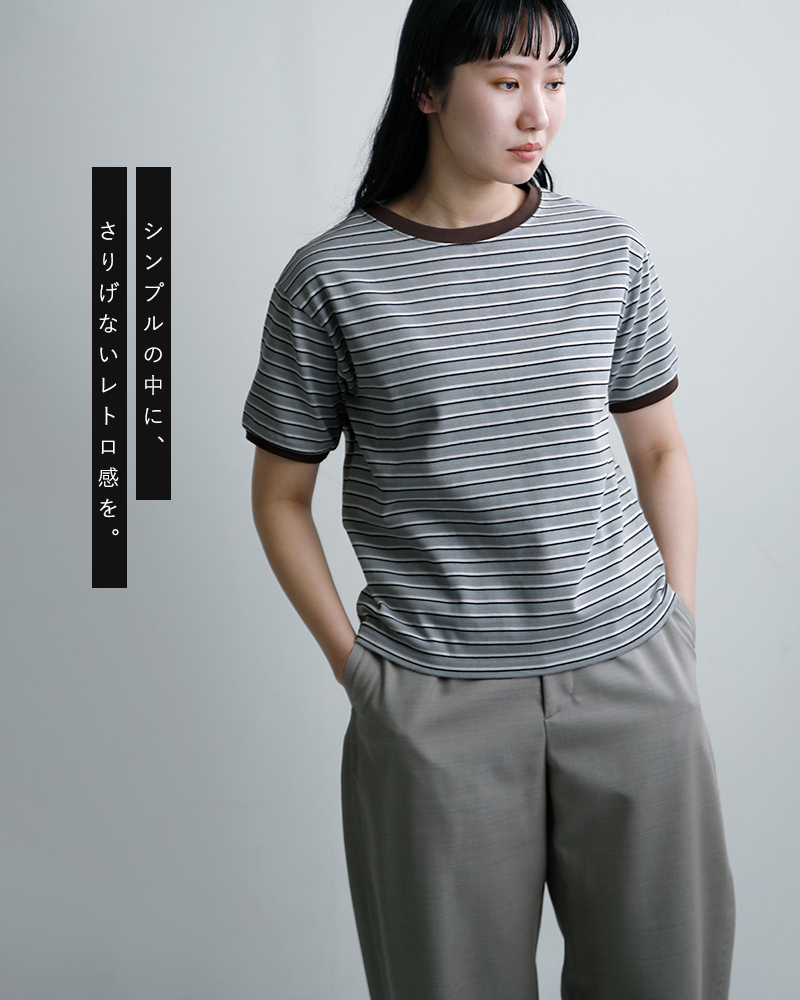 STAR＆STRIPE(スターアンドストライプ)マルチボーダーリンガーTシャツssmd-028m