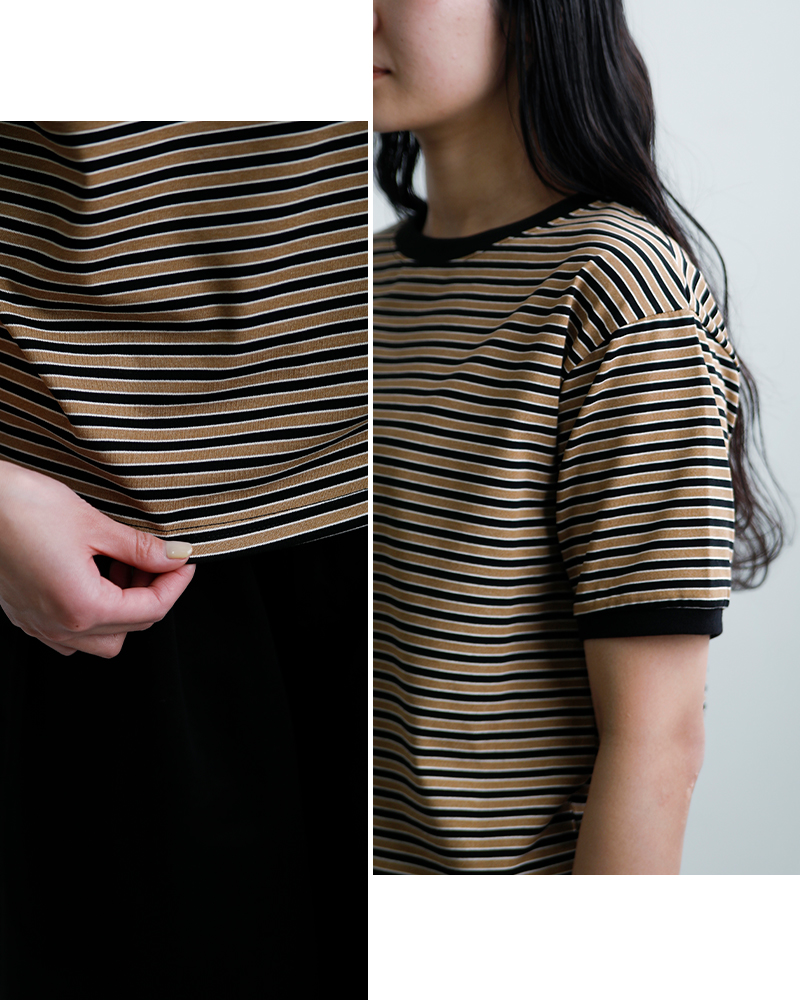 STAR＆STRIPE(スターアンドストライプ)マルチボーダーリンガーTシャツssmd-028m