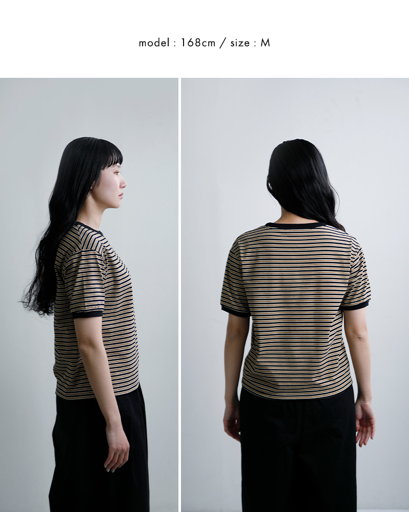 STAR＆STRIPE(スターアンドストライプ)マルチボーダーリンガーTシャツssmd-028m