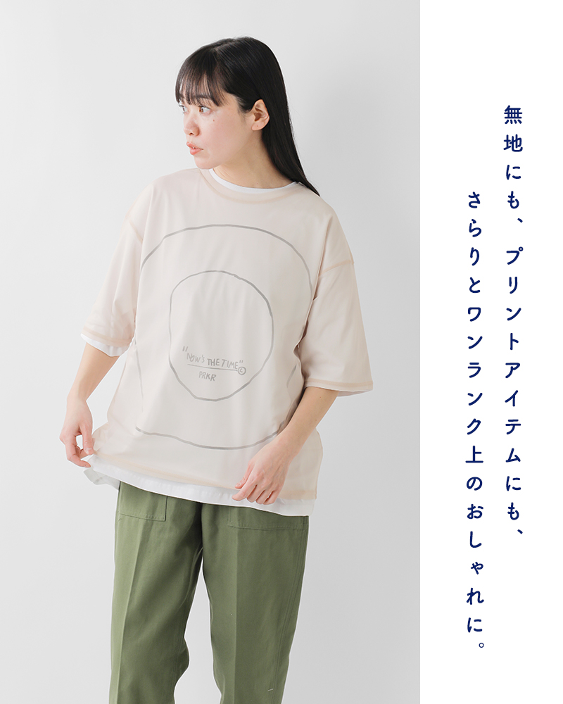 STAR&STRIPE(スターアンドストライプ)クルーネックシアーTシャツssmd-090