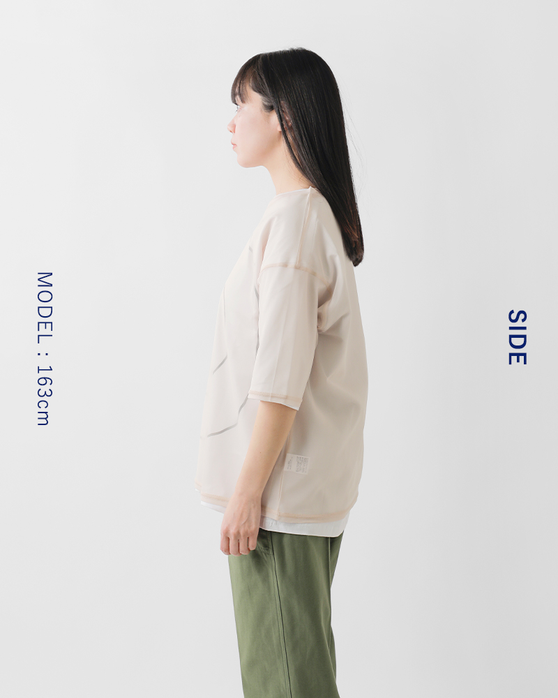 STAR&STRIPE(スターアンドストライプ)クルーネックシアーTシャツssmd-090