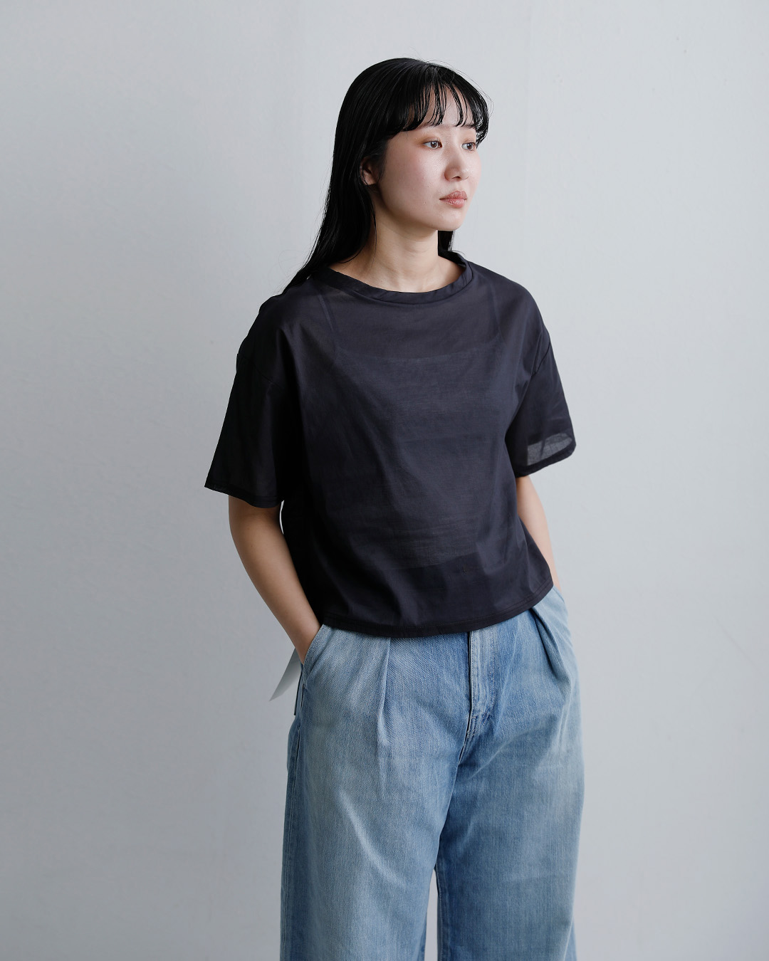 STAR＆STRIPE(スターアンドストライプ)コットン エアリー クルー ネック Tシャツ ssmd-202