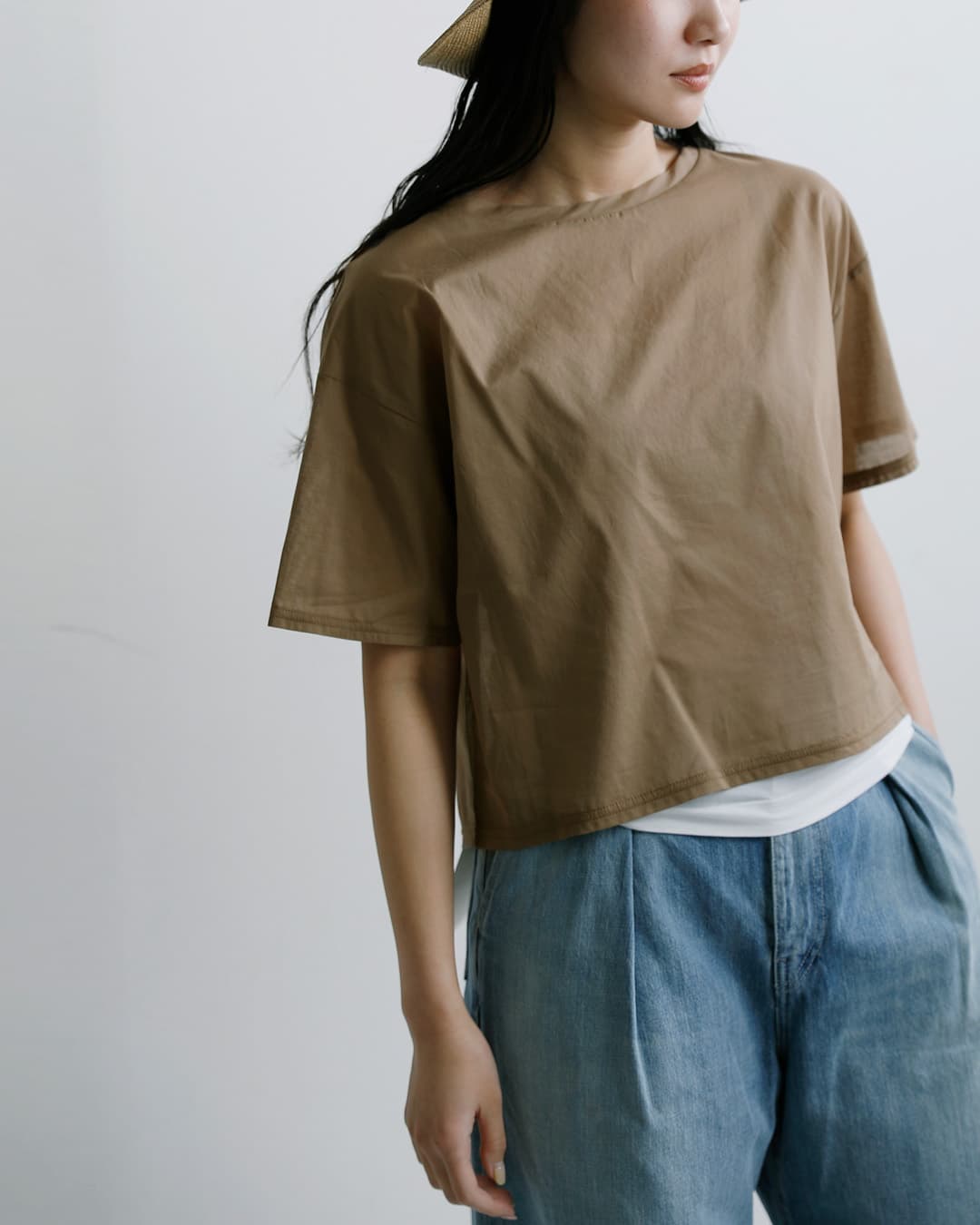 STAR＆STRIPE(スターアンドストライプ)コットン エアリー クルー ネック Tシャツ ssmd-202