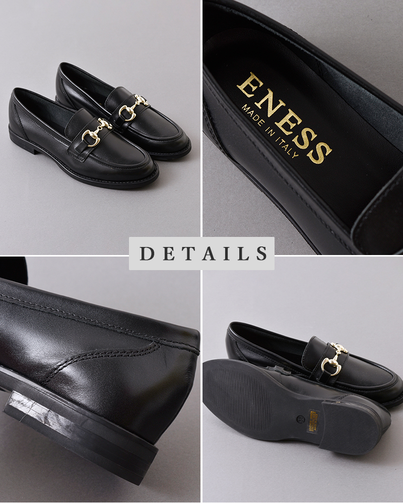 enessレザービットローファーst-1144-pe