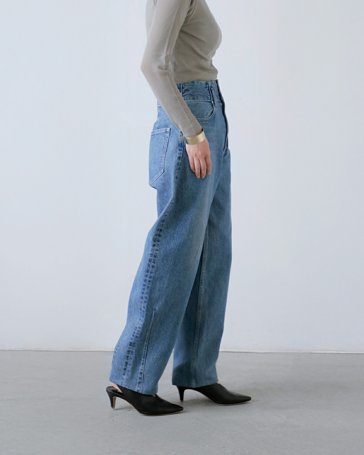 3こ1】【40%OFF】TANAKA タナカ コットン テーパード デニム スーパー