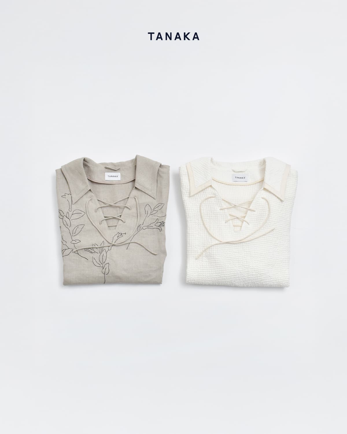 TANAKA(タナカ)リネン プルオーバー セーラーカラー チュニック “THE TUNIC”st-255