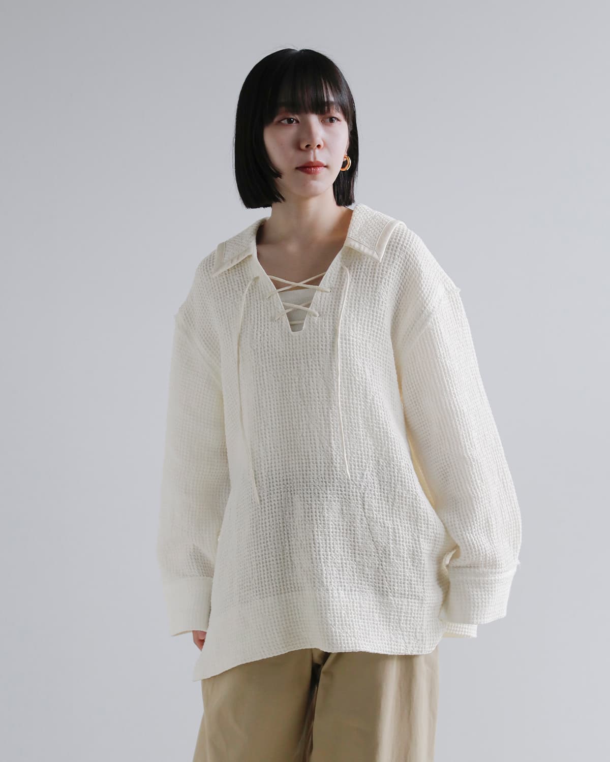 TANAKA(タナカ)リネンプルオーバー セーラーカラー チュニック  “THE TUNIC” st-255