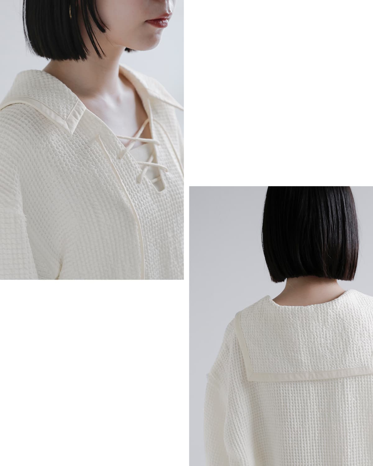 TANAKA(タナカ)リネンプルオーバー セーラーカラー チュニック  “THE TUNIC” st-255
