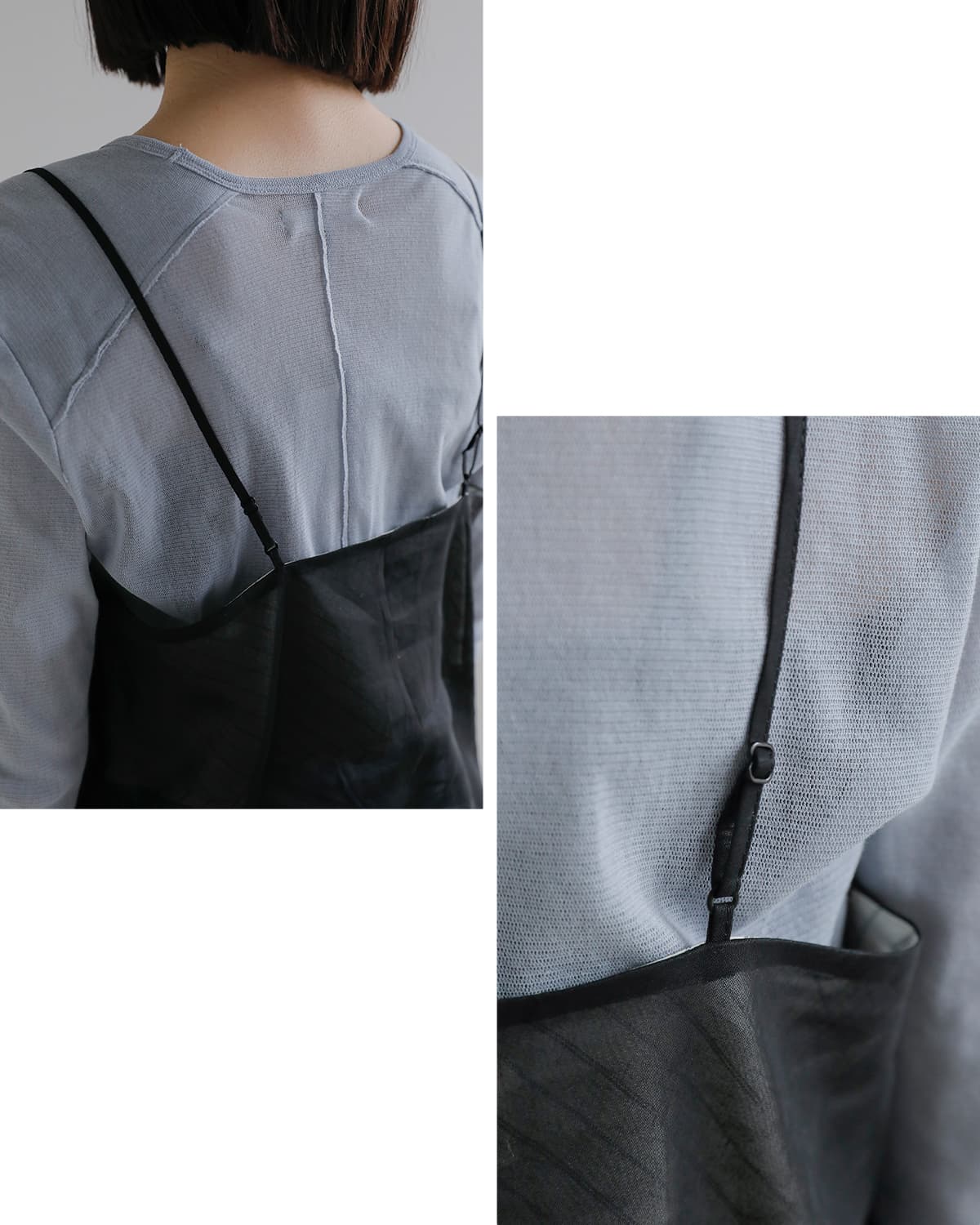 TANAKA(タナカ)リバーシブル裾レースキャミソール  “COMBI-CAMI TOP” st-263