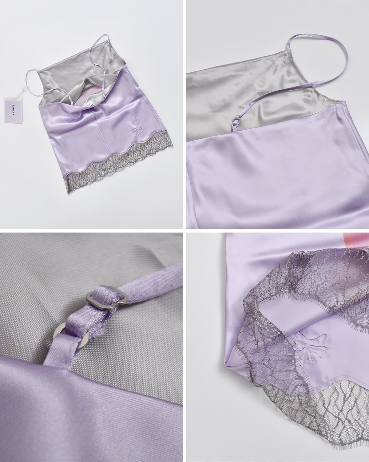 TANAKA(タナカ)リバーシブル裾レースキャミソール  “COMBI-CAMI TOP” st-263