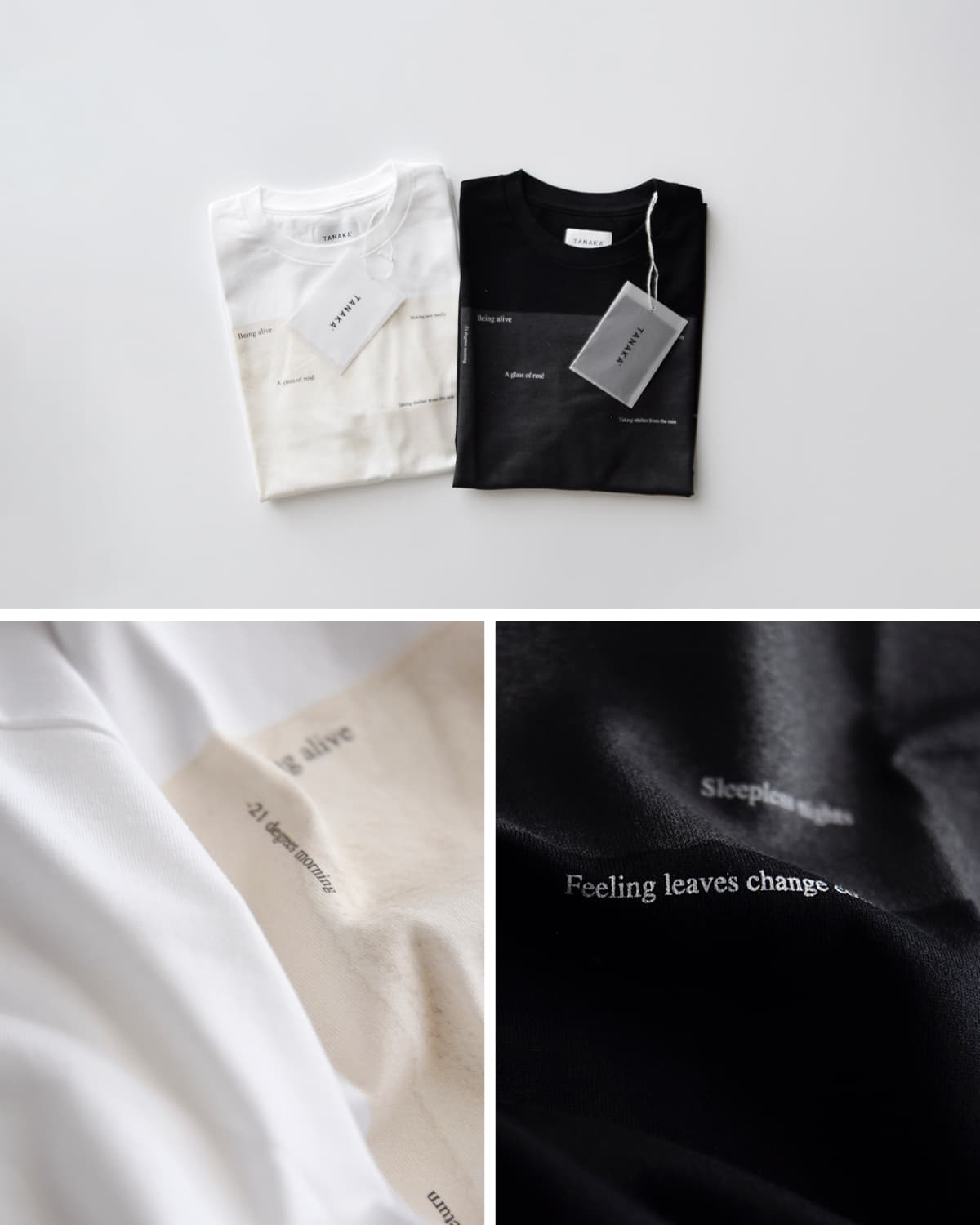 TANAKA(タナカ)クルーネック半袖 Tシャツ  “THE TEE” st-50-26