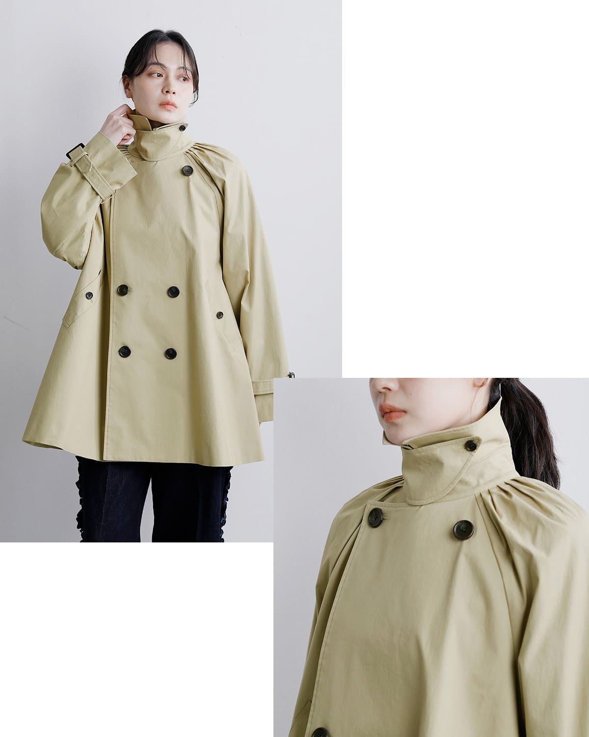 RHODOLIRIONオックスフォード トレンチコート “Trench Coat” sw1000