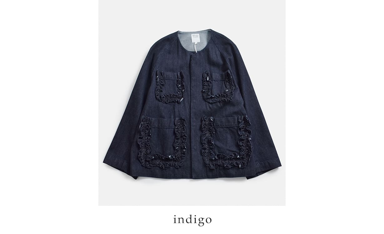 RHODOLIRIONデニム フリルポケット カバーオール “Frill Pockets Coveralls” sw1010