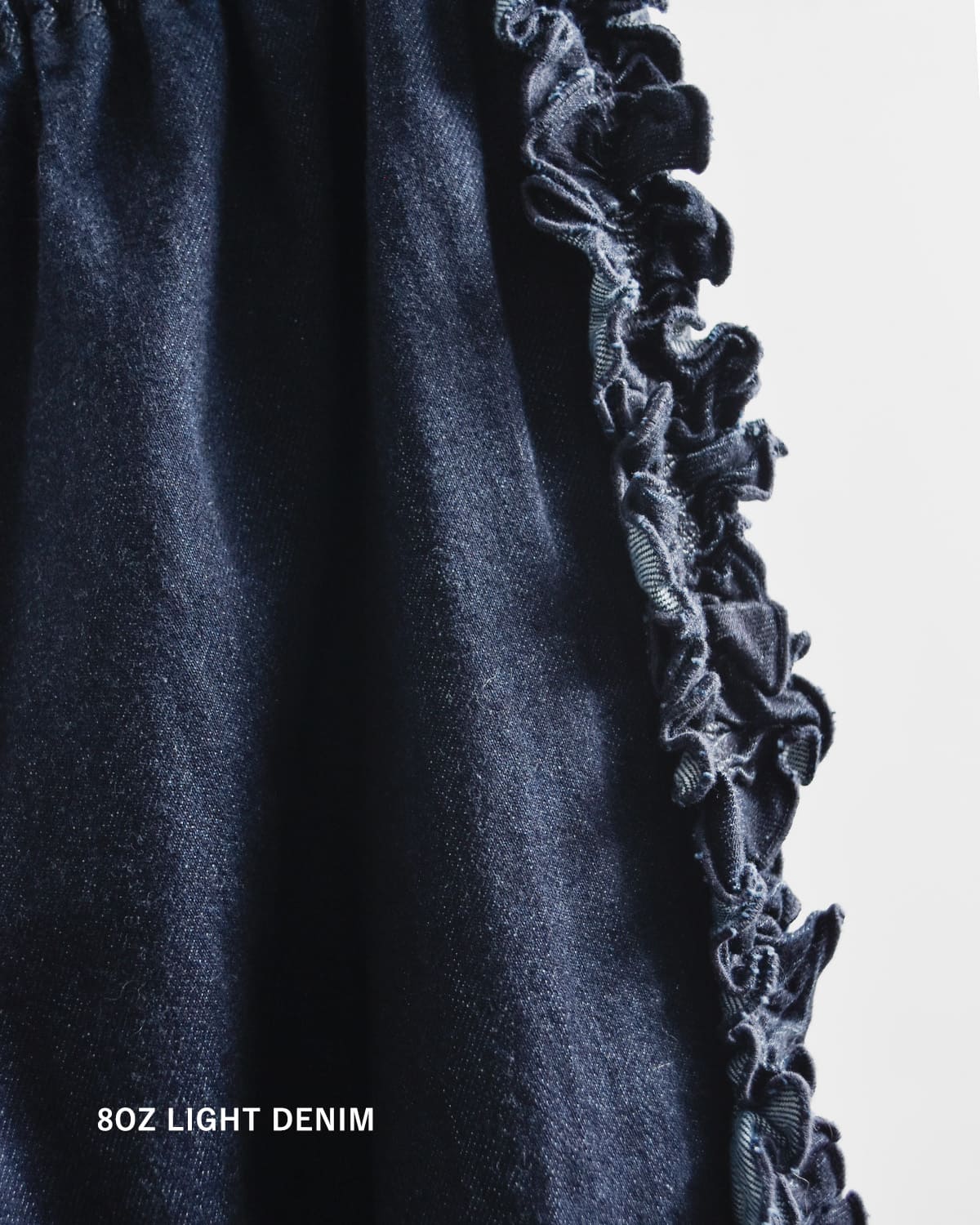 RHODOLIRIONデニム フリルサイド フレアパンツ “Frill Side Flare Pant” sw1011