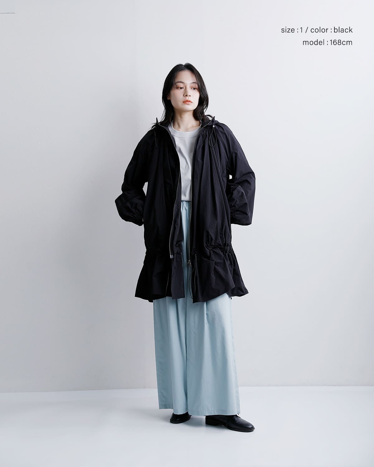 RHODOLIRIONフード ジップ コート “Hooded Zip Coat” sw1026