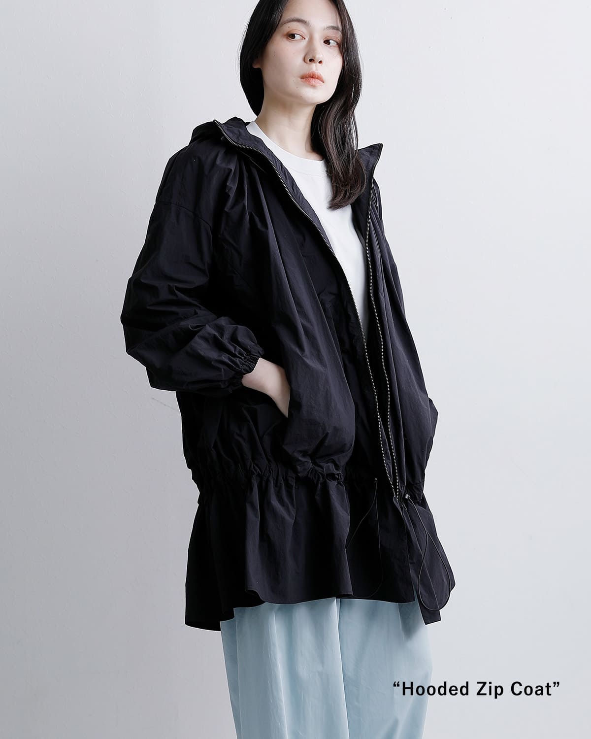 RHODOLIRIONフード ジップ コート “Hooded Zip Coat” sw1026