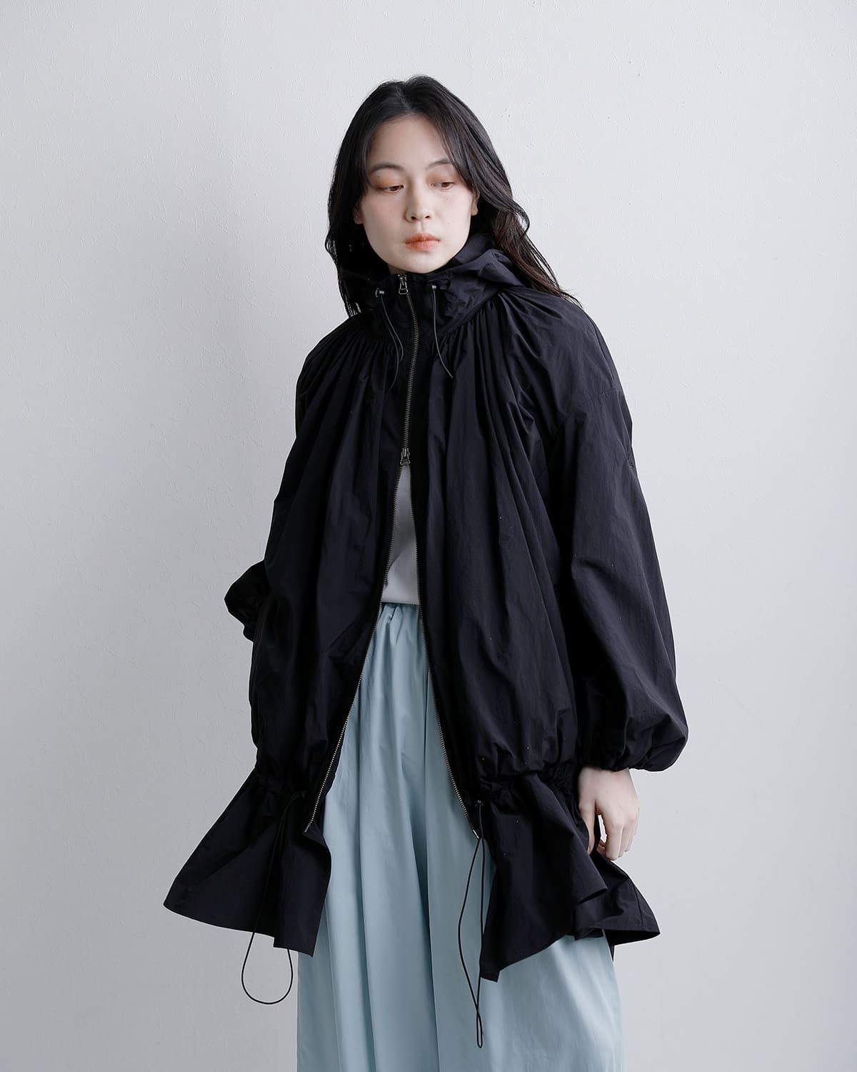 RHODOLIRIONフード ジップ コート “Hooded Zip Coat” sw1026