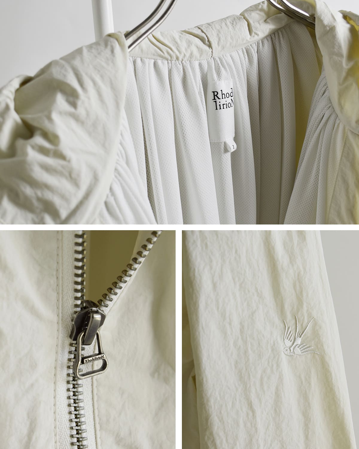 RHODOLIRIONフード ジップ コート “Hooded Zip Coat” sw1026
