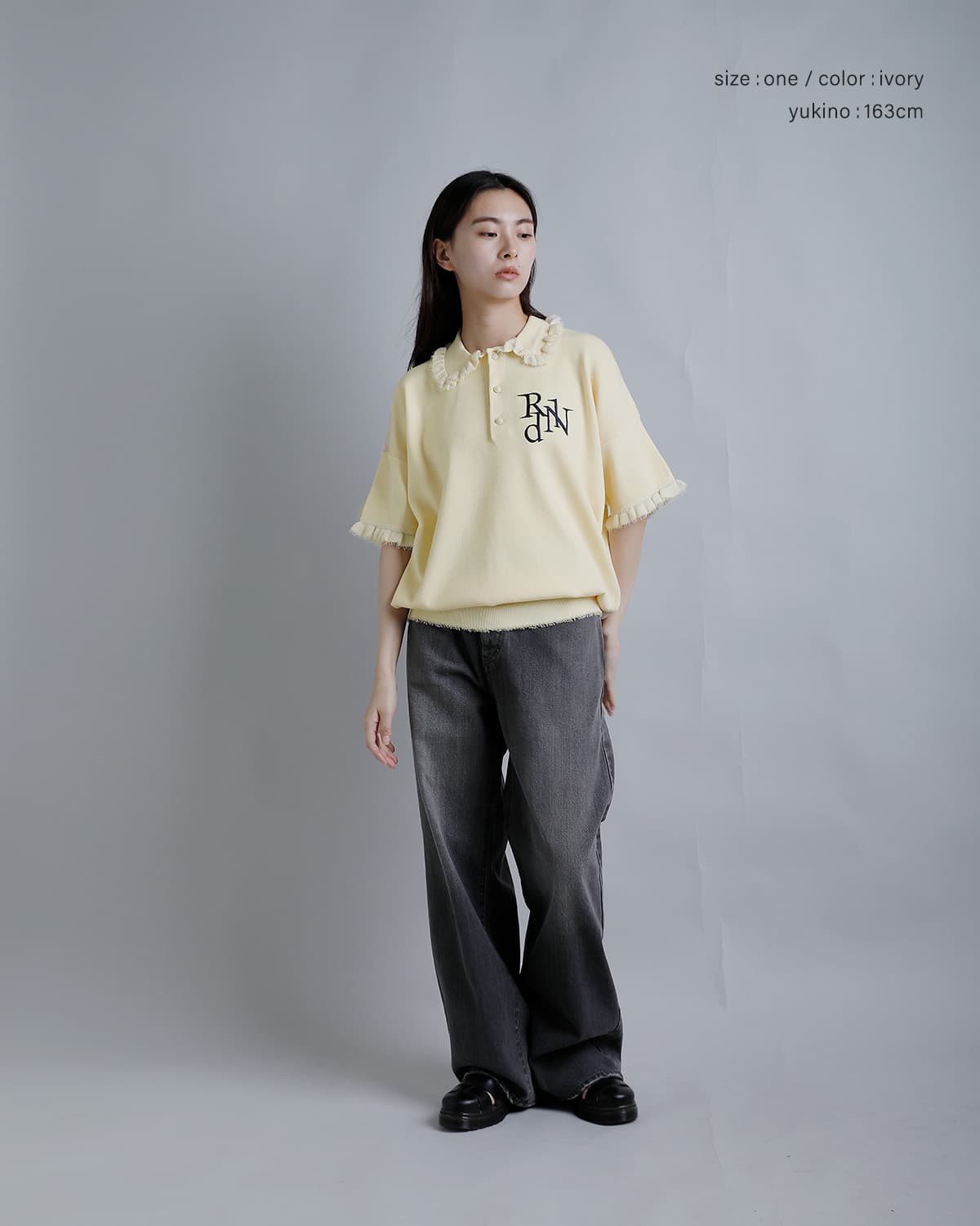 RHODOLIRION刺繍 半袖ポロシャツ “Embroidery Polo Sweater” sw1046