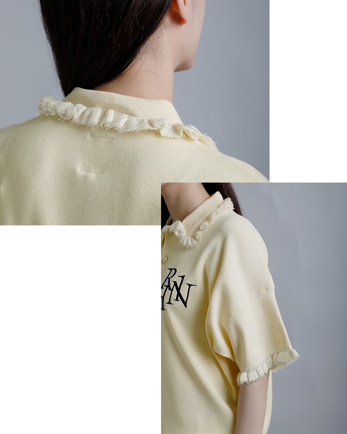 RHODOLIRION刺繍 半袖ポロシャツ “Embroidery Polo Sweater” sw1046