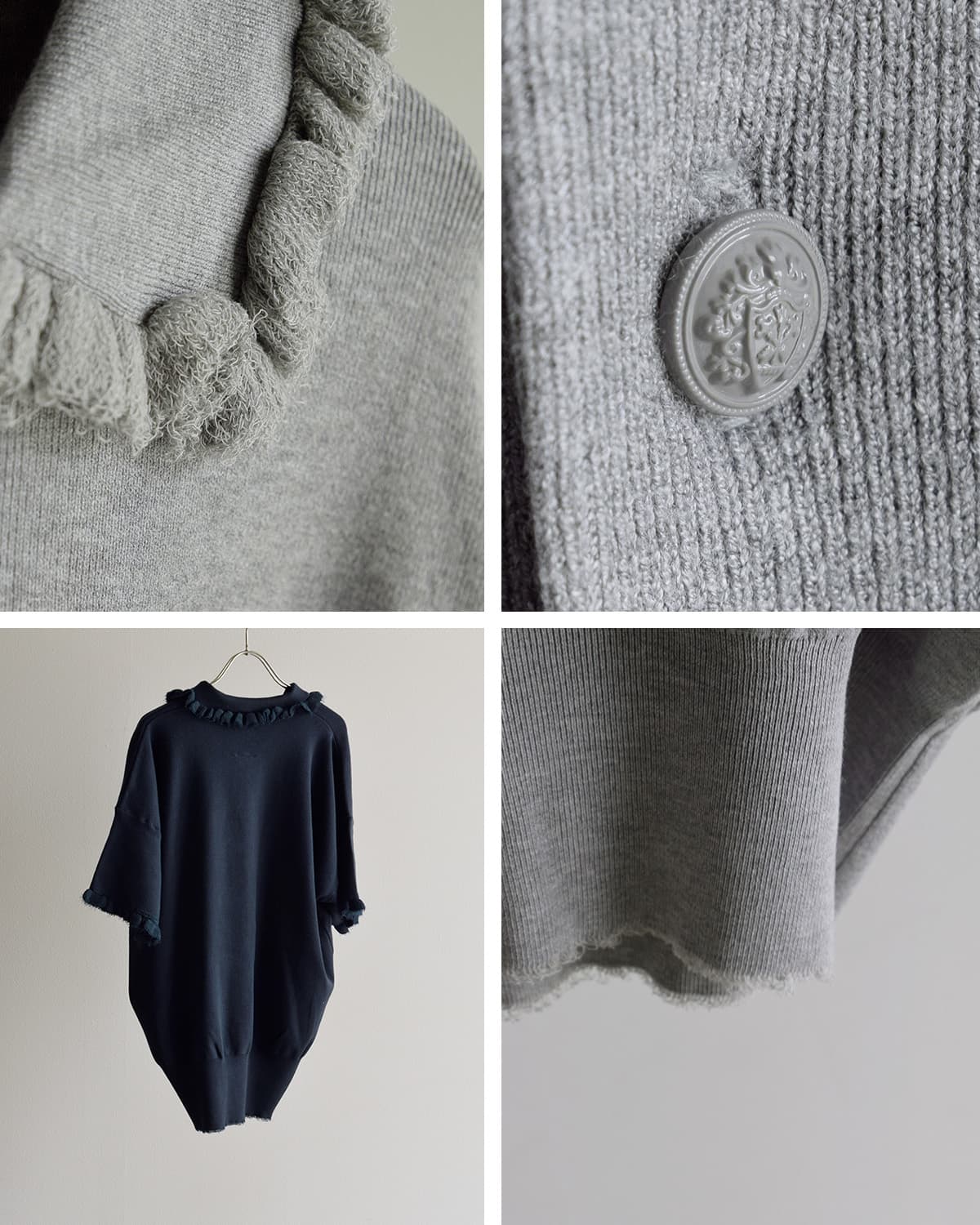 RHODOLIRION刺繍 半袖ポロシャツ “Embroidery Polo Sweater” sw1046