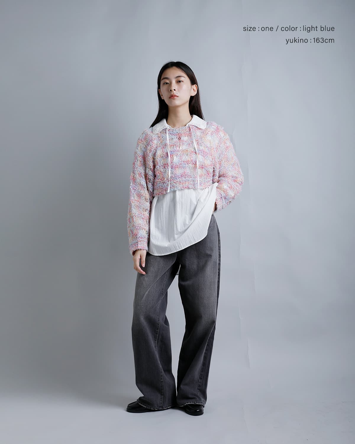 RHODOLIRIONファンシーヤーン ニットボレロ “Knit Bolero” sw1049