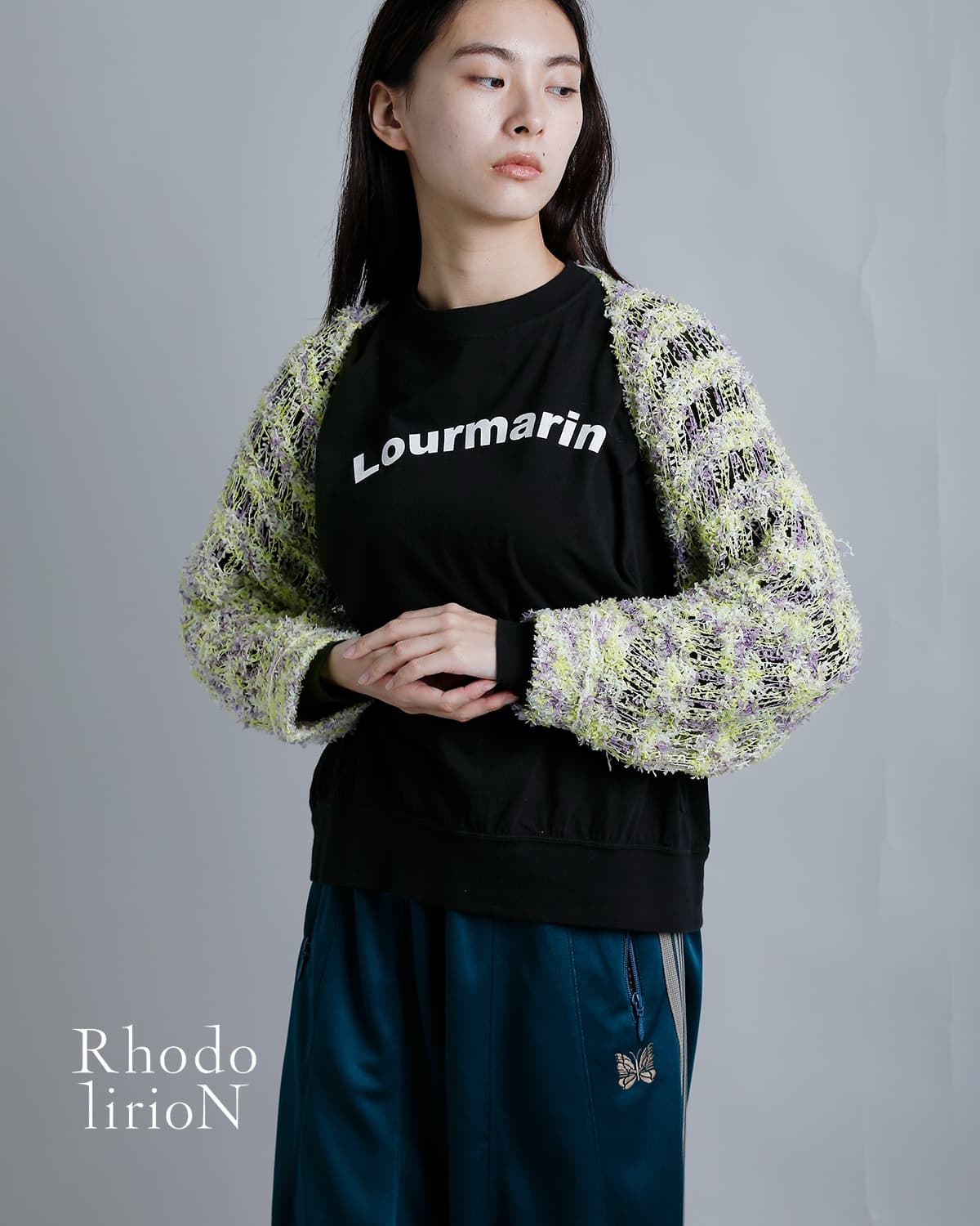 RHODOLIRIONファンシーヤーン ニットボレロ “Knit Bolero” sw1049