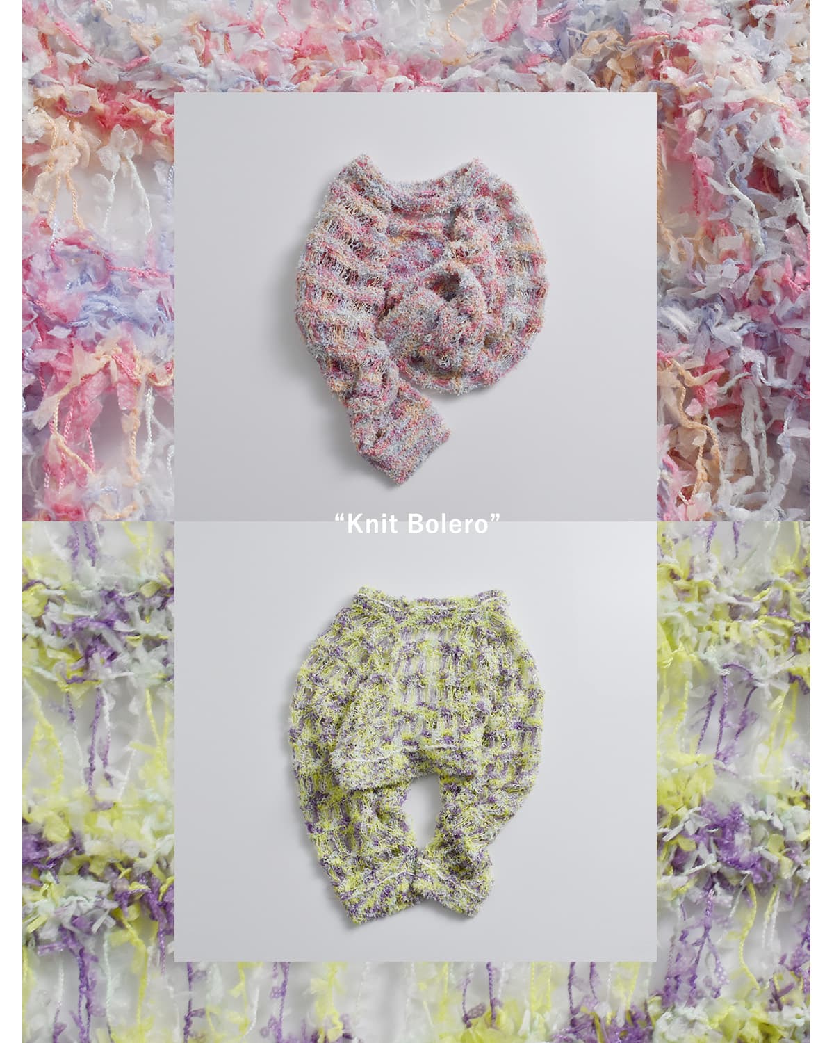 RHODOLIRIONファンシーヤーン ニットボレロ “Knit Bolero” sw1049