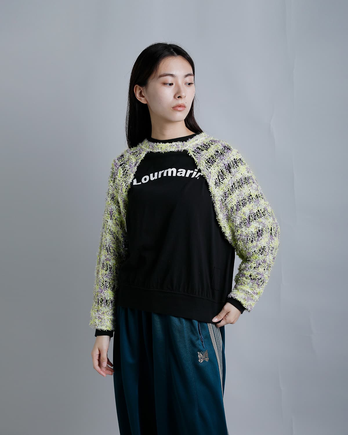 RHODOLIRIONファンシーヤーン ニットボレロ “Knit Bolero” sw1049