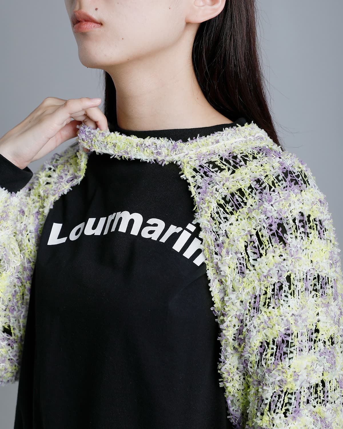 RHODOLIRIONファンシーヤーン ニットボレロ “Knit Bolero” sw1049