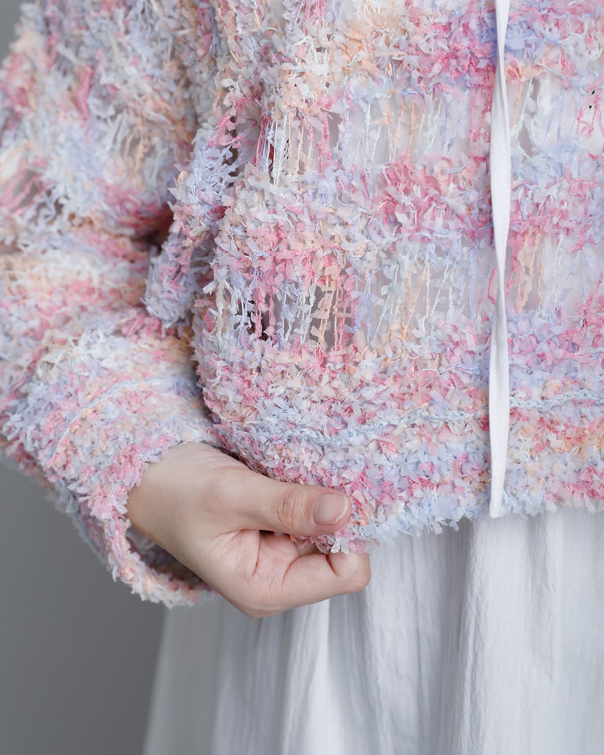 RHODOLIRIONファンシーヤーン ニットボレロ “Knit Bolero” sw1049