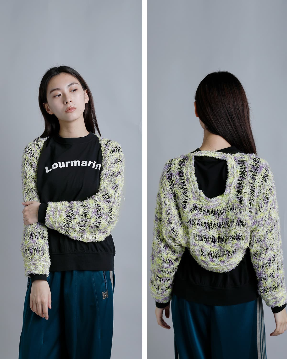 RHODOLIRIONファンシーヤーン ニットボレロ “Knit Bolero” sw1049