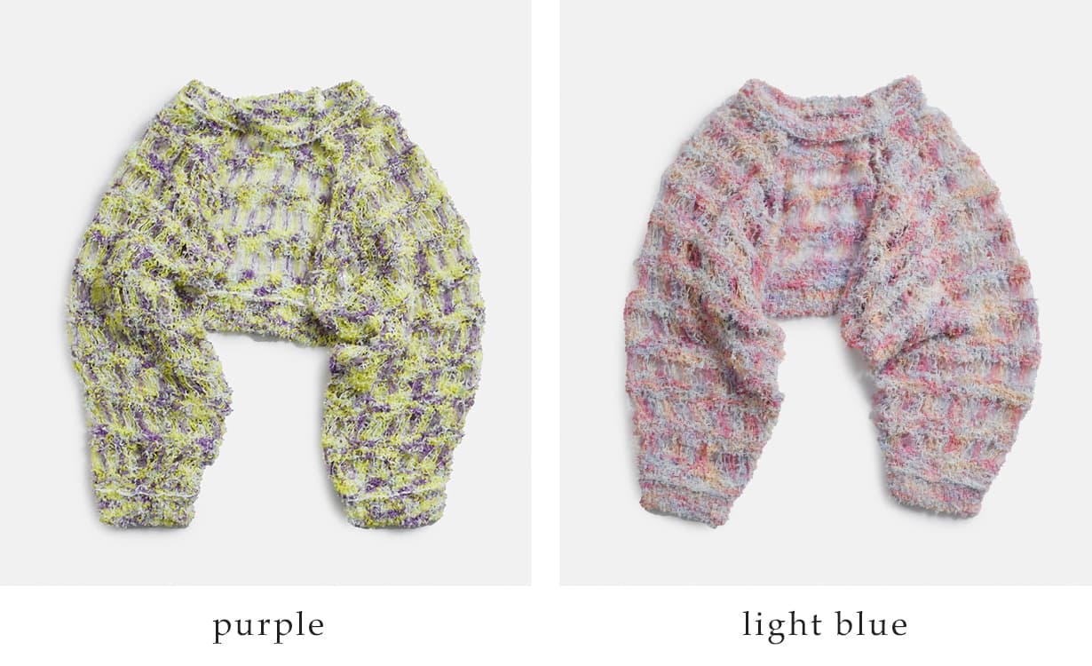 RHODOLIRIONファンシーヤーン ニットボレロ “Knit Bolero” sw1049