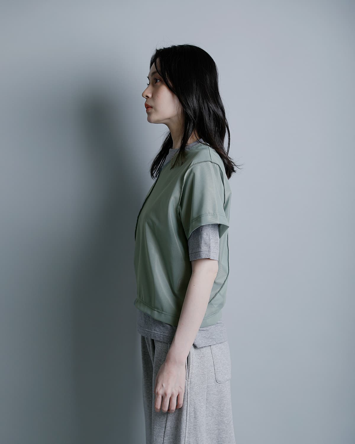 RHODOLIRIONVネッククルーネック ユニットトップス “V Neck/Crew Neck Tee” sw1063