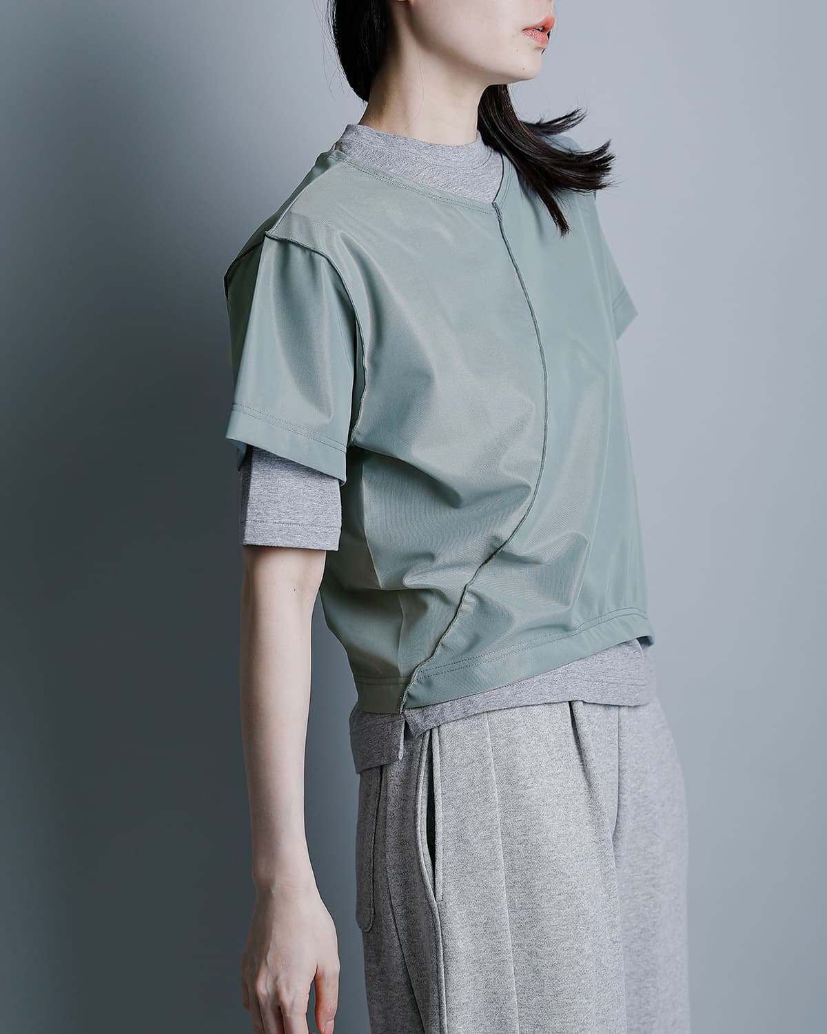 RHODOLIRIONVネッククルーネック ユニットトップス “V Neck/Crew Neck Tee” sw1063