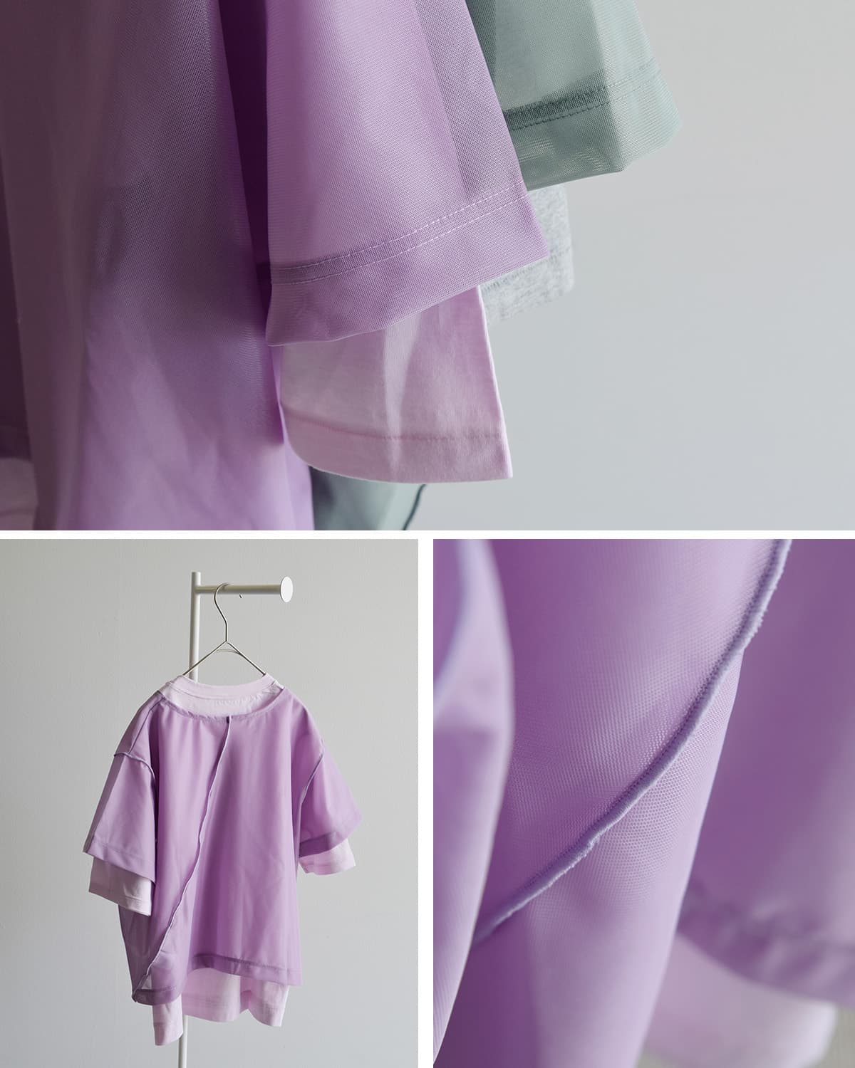 RHODOLIRIONVネッククルーネック ユニットトップス “V Neck/Crew Neck Tee” sw1063