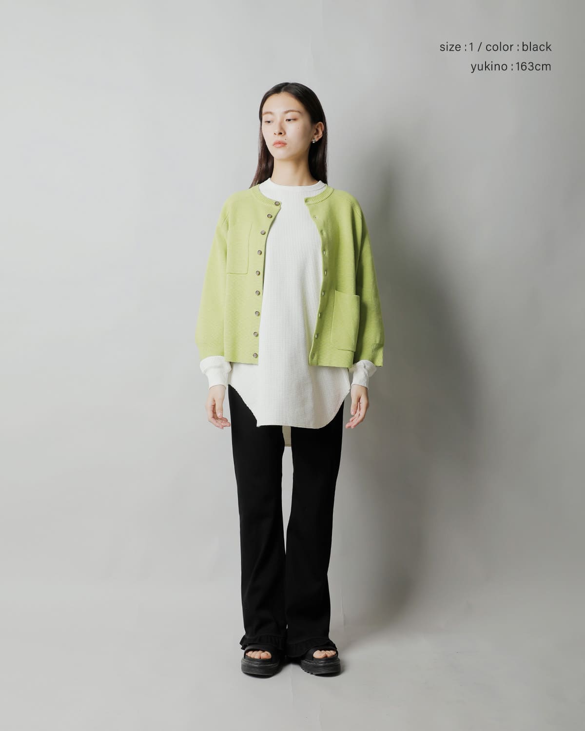 RHODOLIRIONコットン リブ フリル パンツ “Ribbed Frill Pant” sw1084