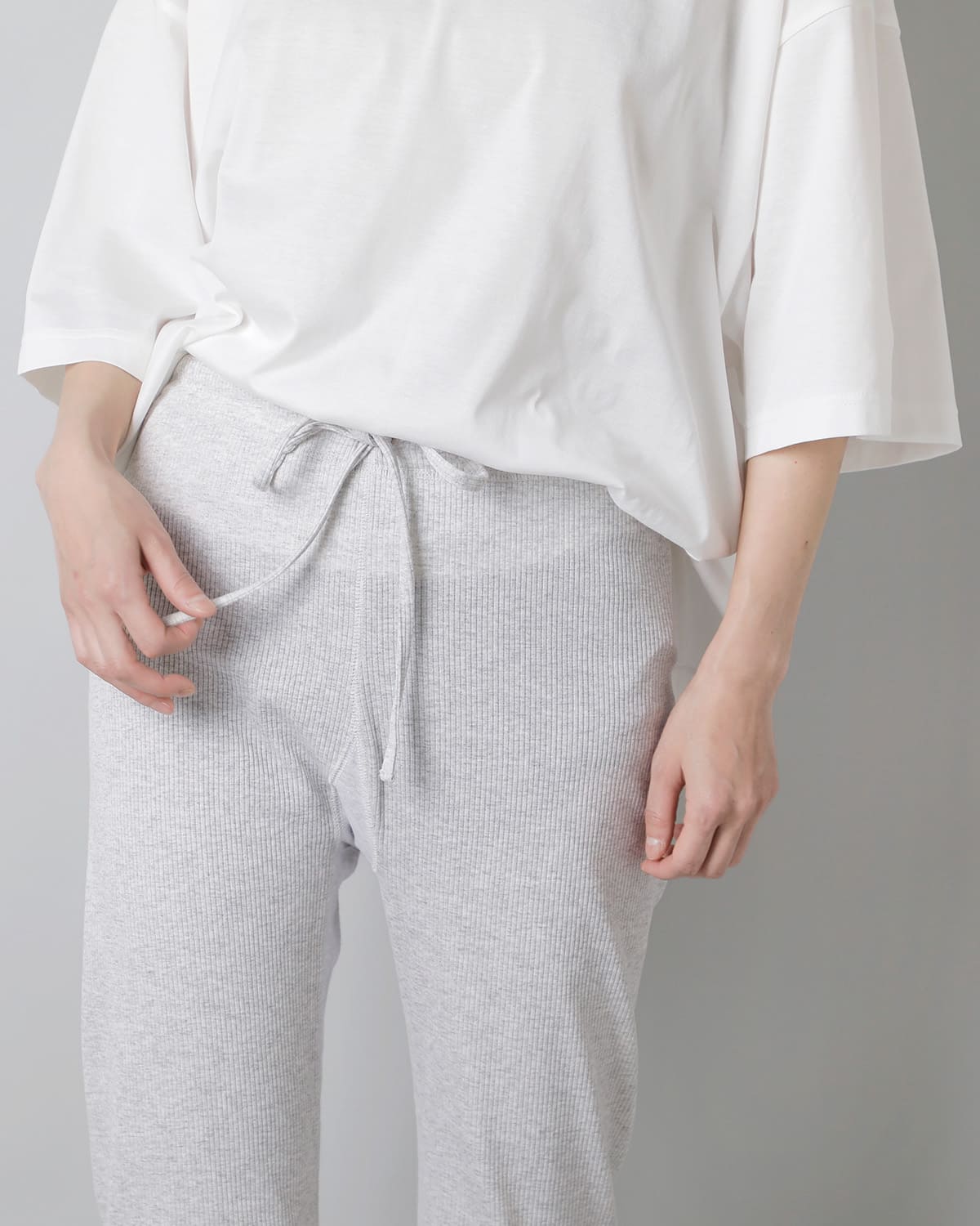 RHODOLIRIONコットン リブ フリル パンツ “Ribbed Frill Pant” sw1084