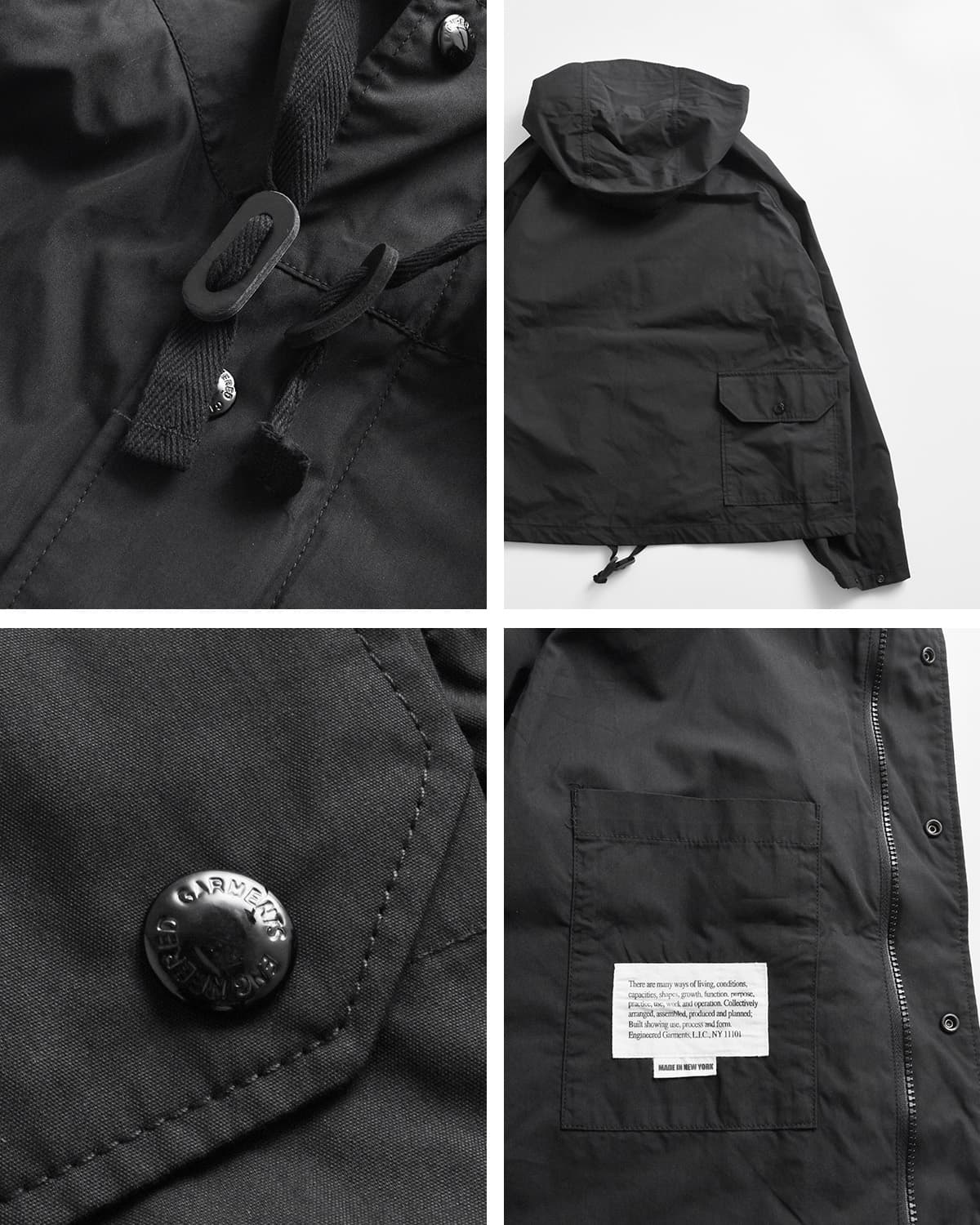 ENGINEERED GARMENTSコットンポプリン ライトパーカー “Lt Parka” sw240