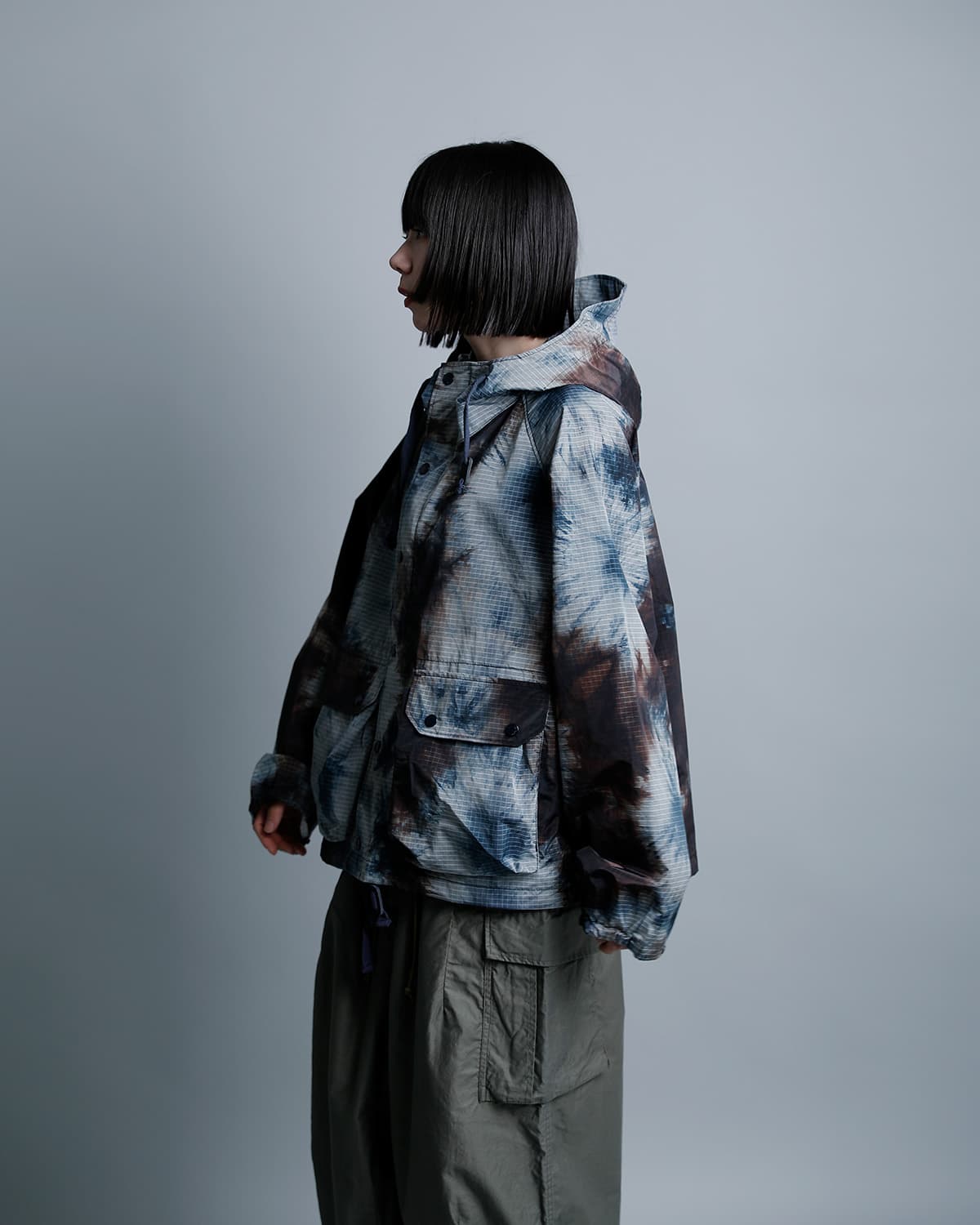 ENGINEERED GARMENTSタイダイ リップストップ ライトパーカー “Lt Parka” sw243