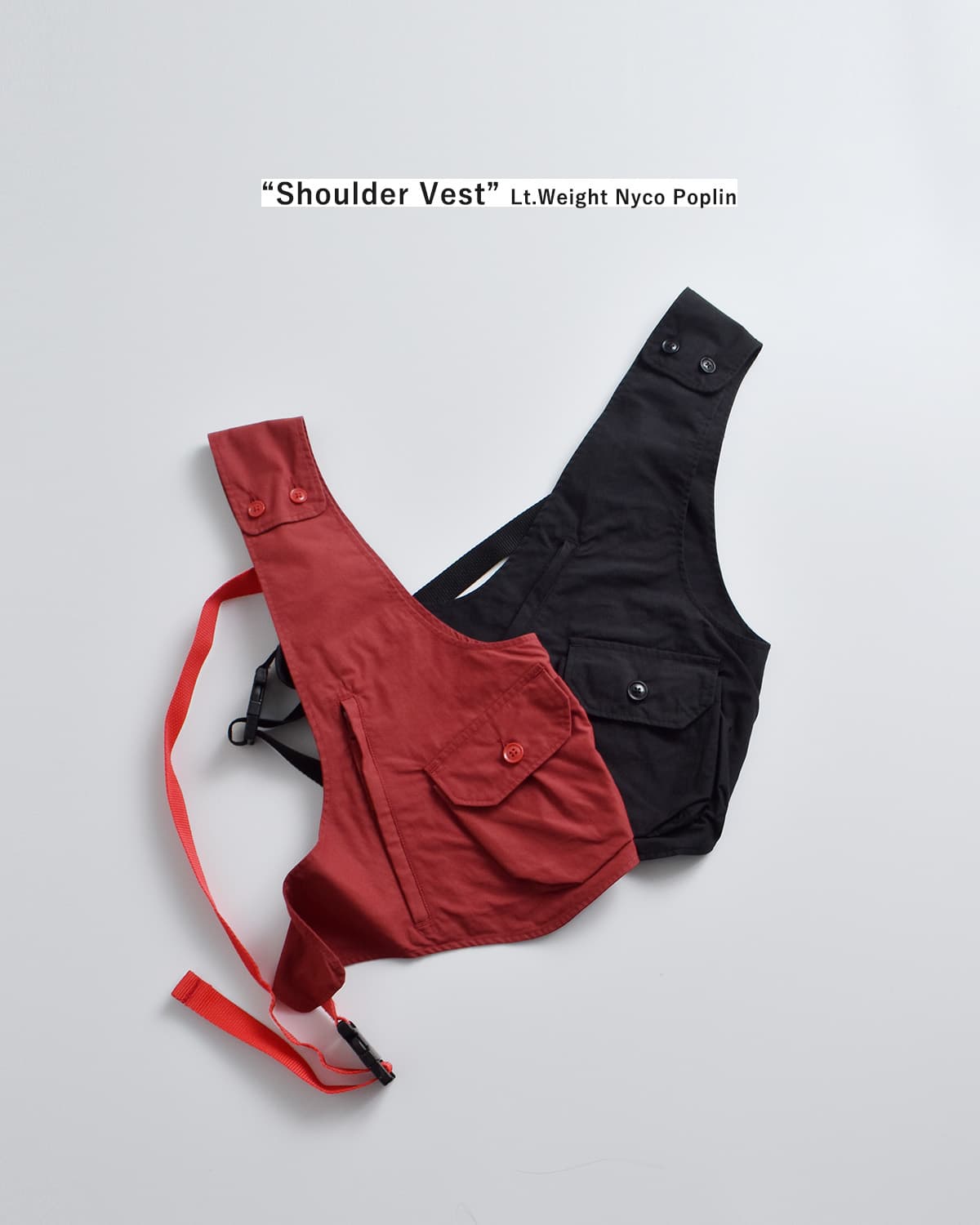 ENGINEERED GARMENTSコットンポプリン ショルダーベスト “Shoulder Vest” sw416