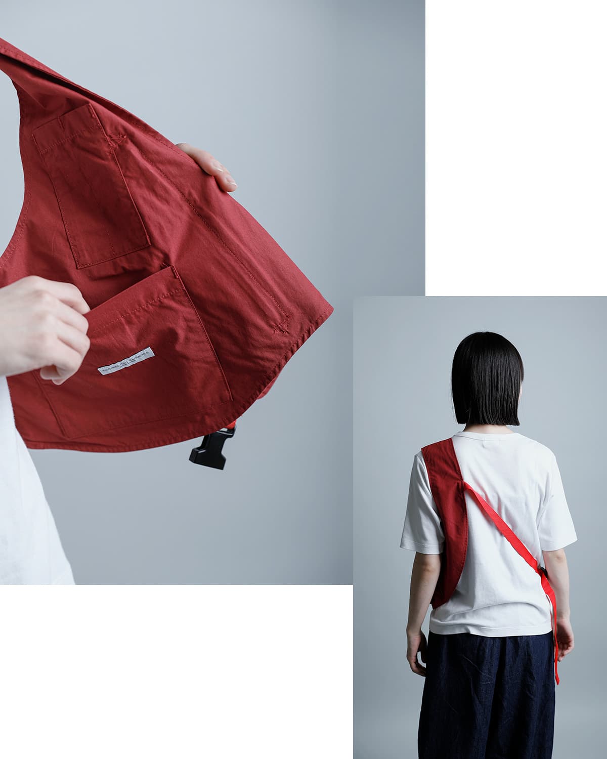 ENGINEERED GARMENTSコットンポプリン ショルダーベスト “Shoulder Vest” sw416