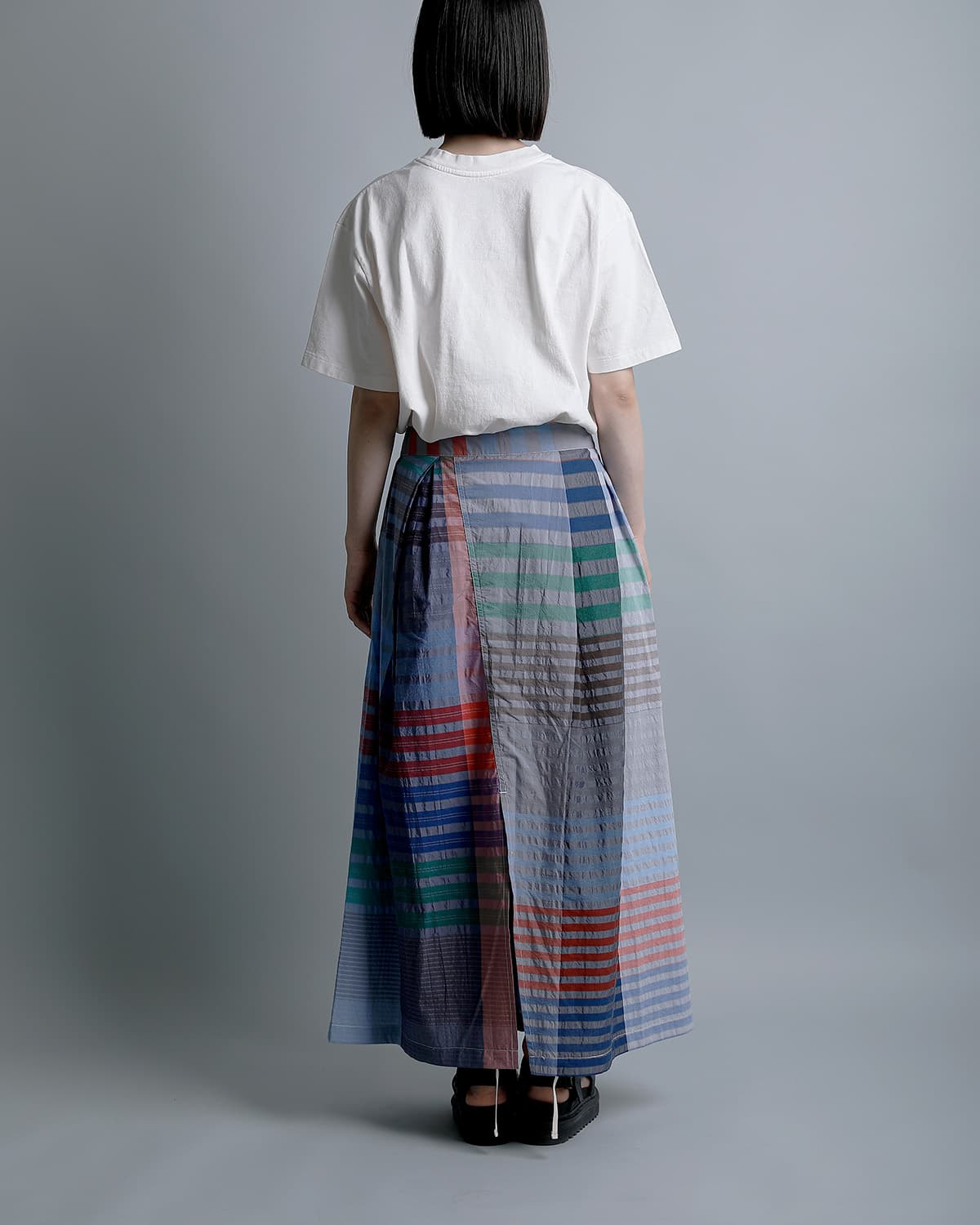 ENGINEERED GARMENTSコットン ビッグプレイドチェック タックスカート “Tuck Skirt” sw552