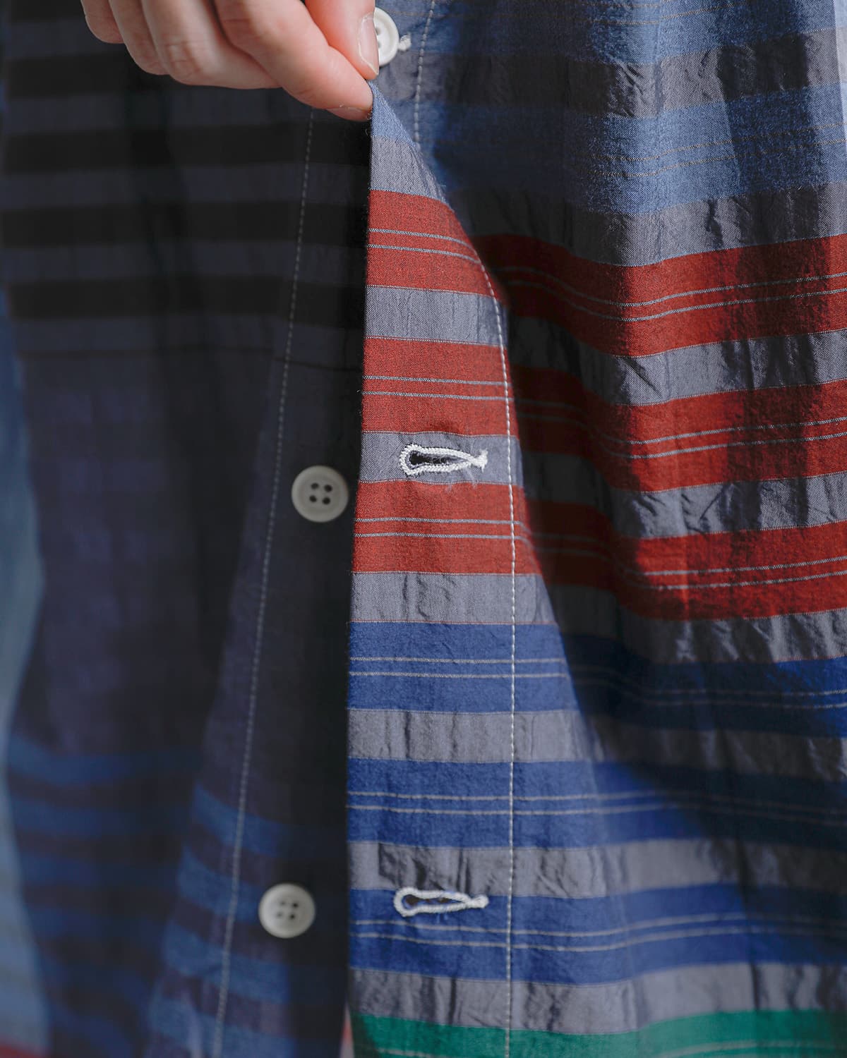 ENGINEERED GARMENTSコットン ビッグプレイドチェック タックスカート “Tuck Skirt” sw552
